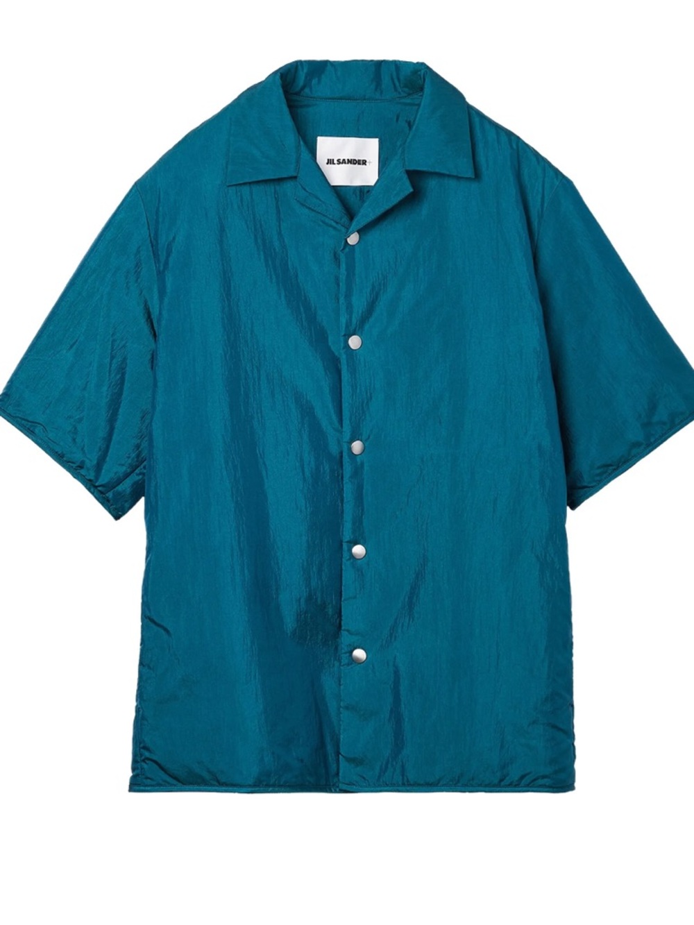 Jil Sander+ Teal Short-Sleeve Camp Shirt